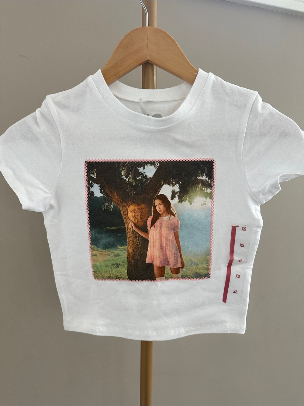 Olivia Rodrigo x Target Baby Tee XS White Graphic T-Shirt BNWT